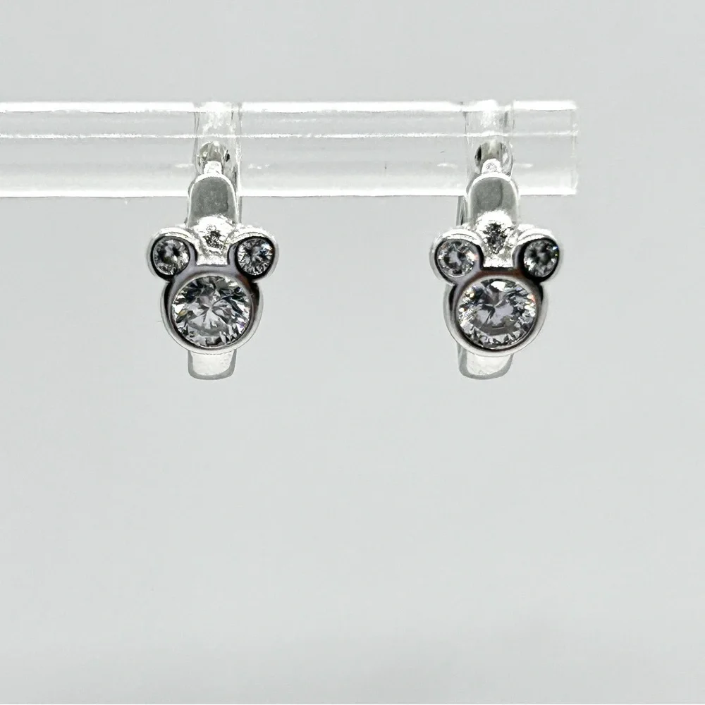 NWOT Sterling Silver Mickey mouse earrings studs - Picture 12 of 12